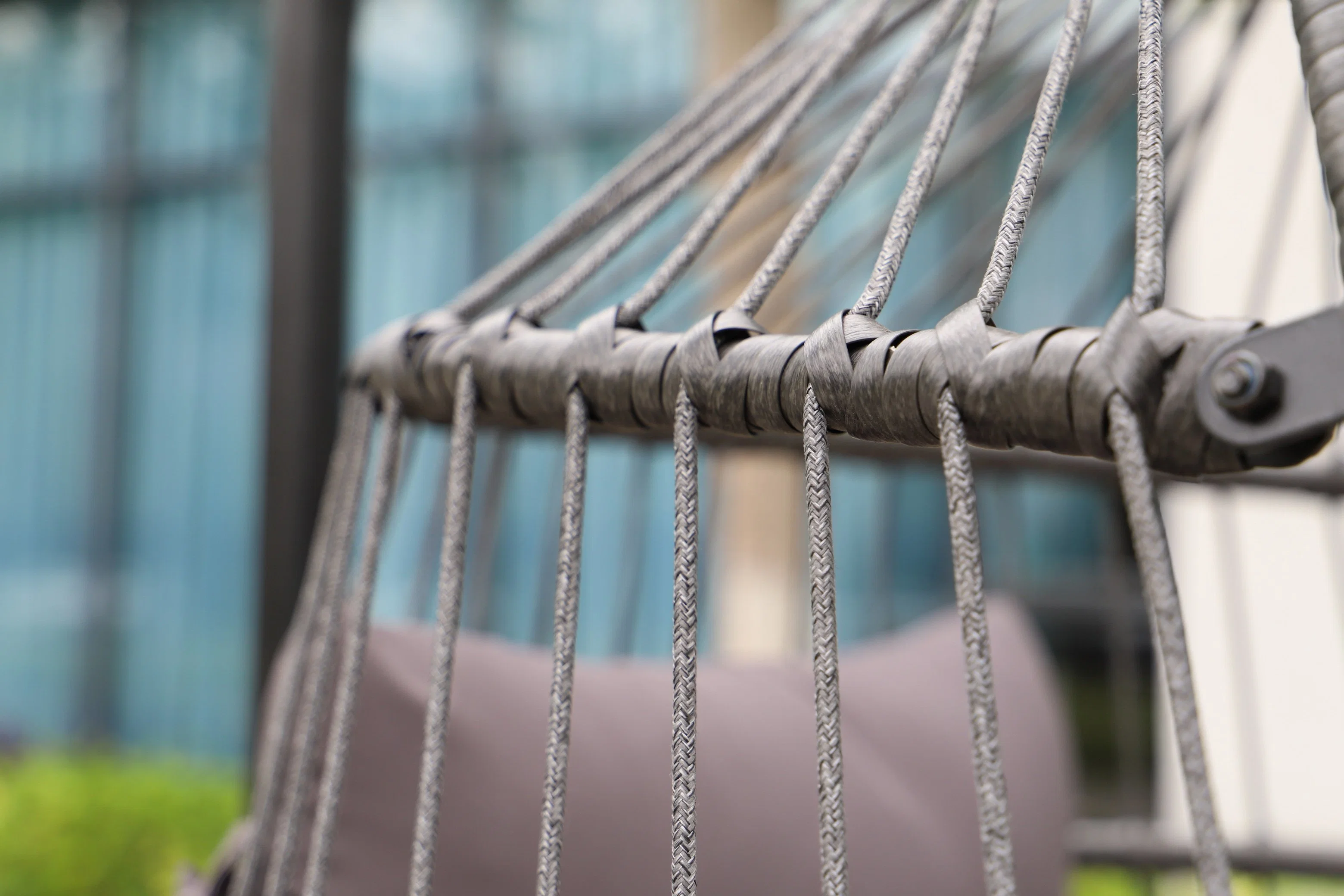 Meubles de jardin d'extérieur et d'intérieur, ensemble de patio en rotin en acier pour balcon, balançoire en forme d'œuf, chaises d'extérieur.