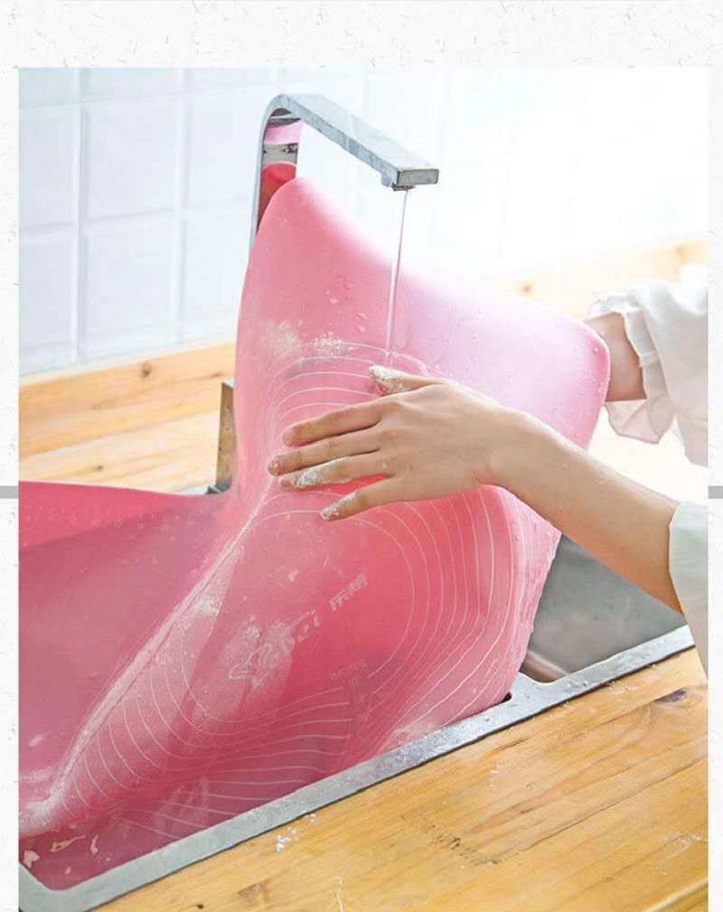 Dough Rolling Mat with Measurements Silicone Baking Mat Kneading Mat Baking Tool Esg14410