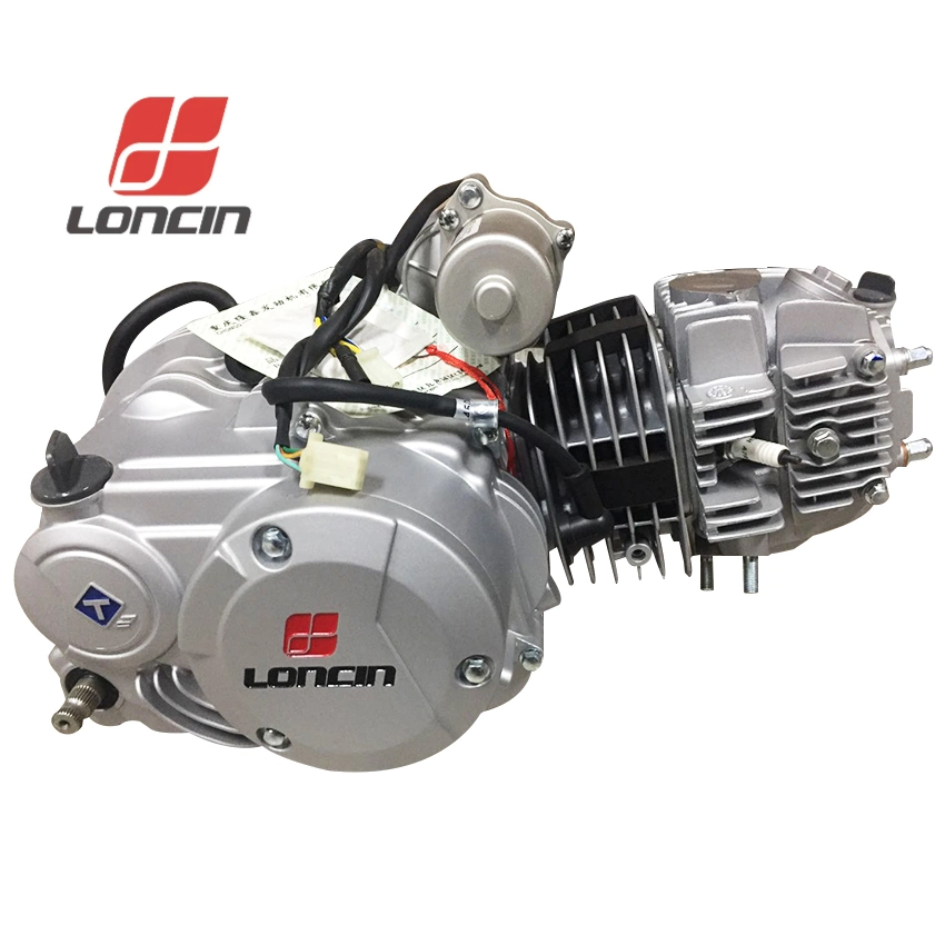 Motorcycle Engine Loncin Tq120 Air Cooling Horizontal Engine 4 Gears Shift for Cub Three Wheel Motor Cycle 120cc Starter