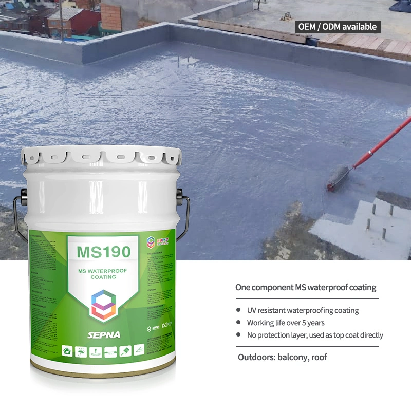 Single Modified Silicane Waterproof Coating for Construction Roof Adhesive