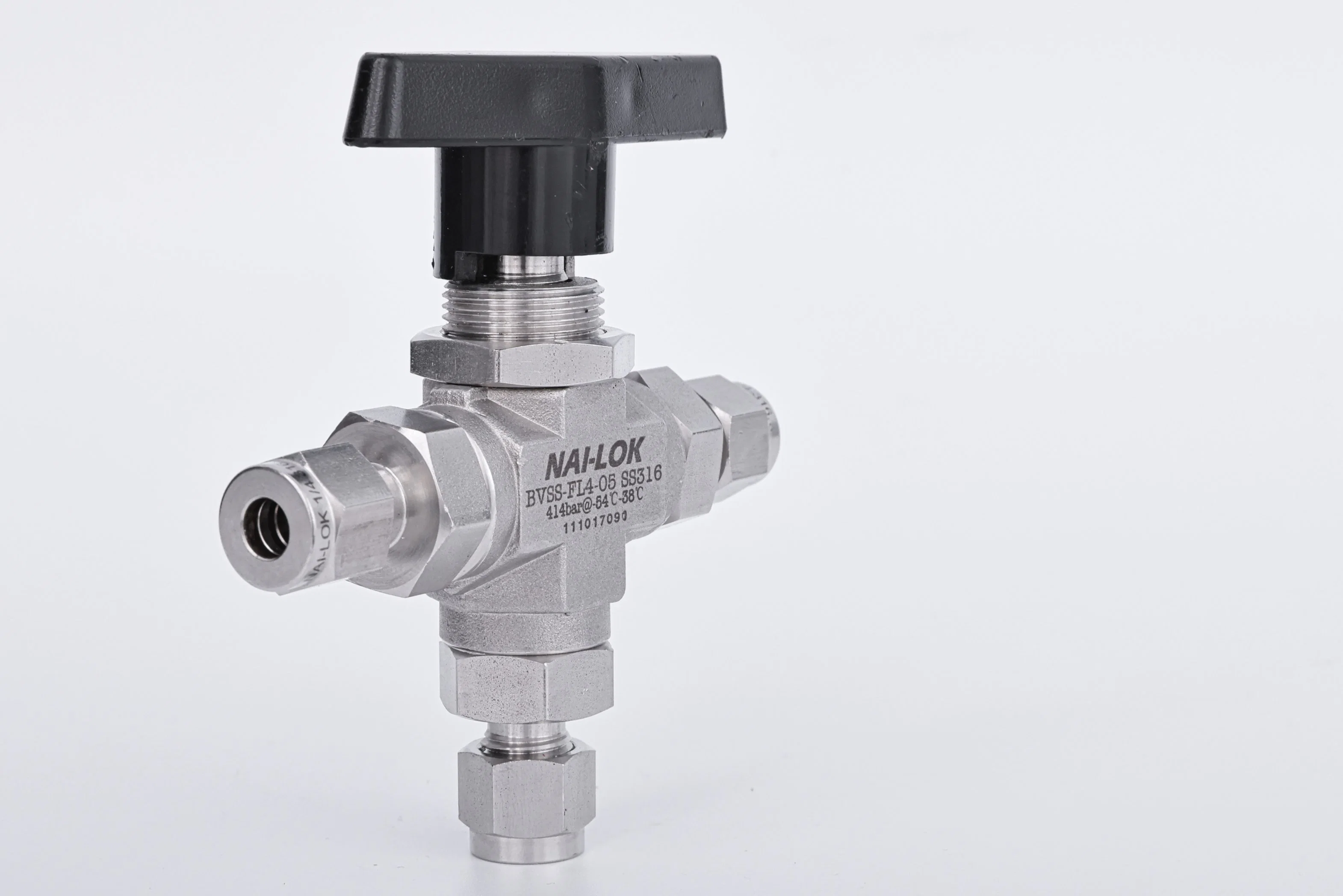 Nai-Lok General Used Gas 6000psi High Pressure Ball Valve with Tube Fittings