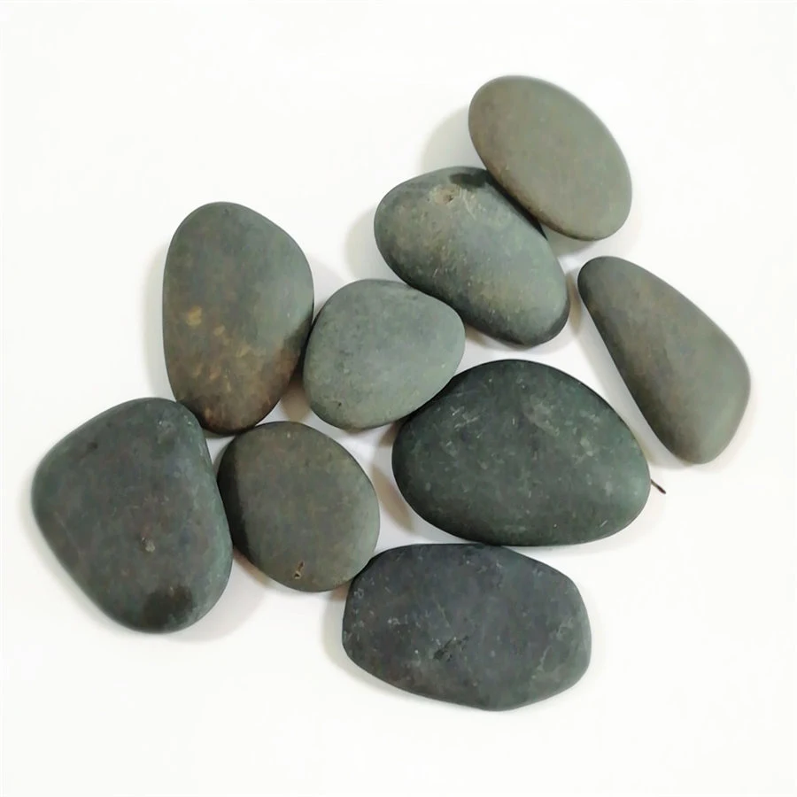 China Mexican Beach Pebbles Unpolished Black Beach Pebbles