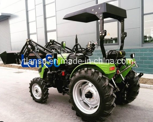 Flexible Tractor with Safety Frame and Sun Shade 40 Horse Power Black and Red Color