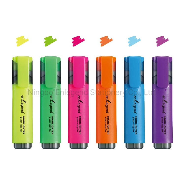 HL6004 Multi Color Marker Office Supply Stationery Highlighter pen for Office and School Use