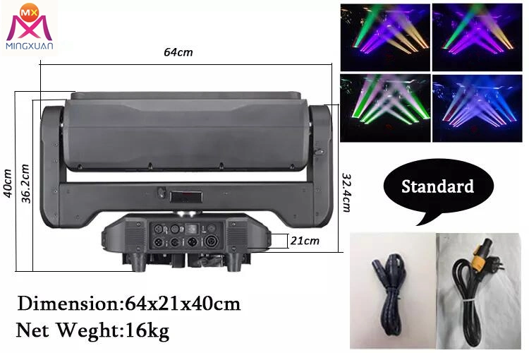 6*60W RGBW LED Focus Dye Moving Head Lights Stage Light