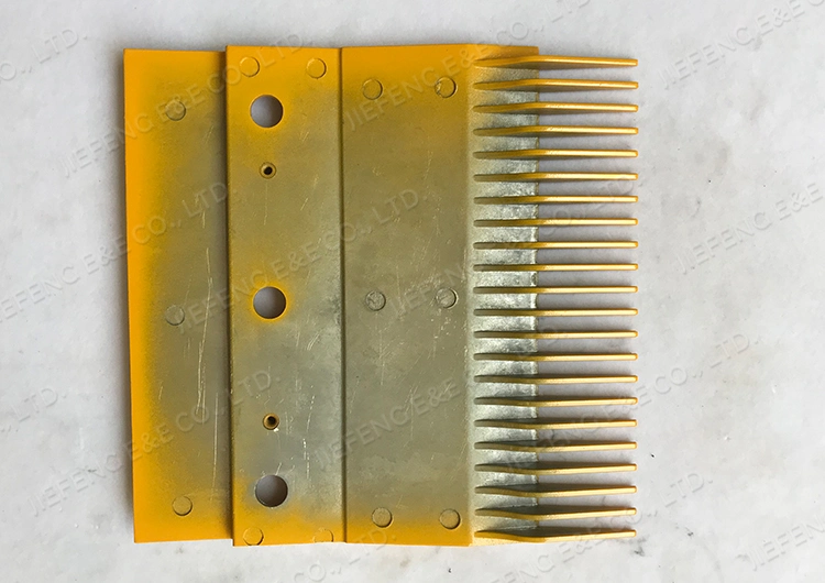 Km5236480h02 A7 Yellow Escalator Comb Plate Escalator Parts