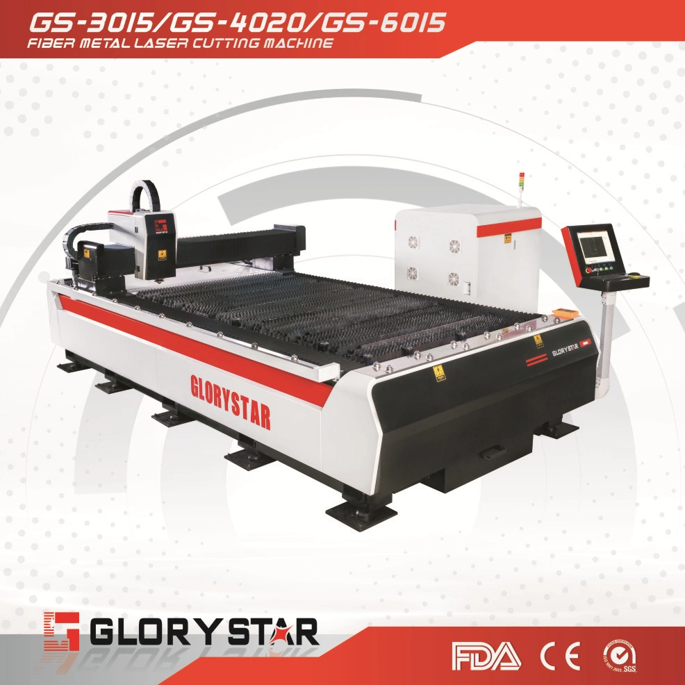 Hot Sale Fiber Optic Laser Cutting Machine for Computer Case (GS-3015 2000W)