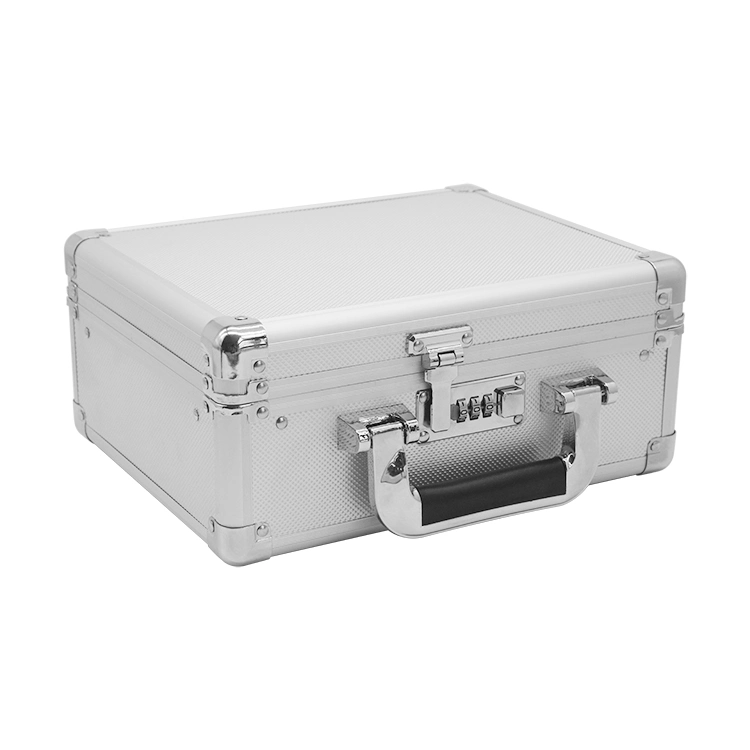 Aluminum Alloy Tool Case Portable Cipher Box Tool Safe File Box