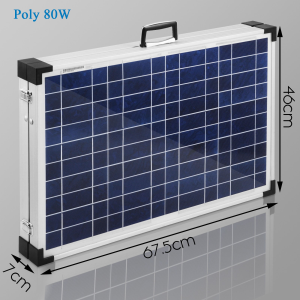 Folding 100W Portable Solar Power Panel for Camping with Anderson Plug