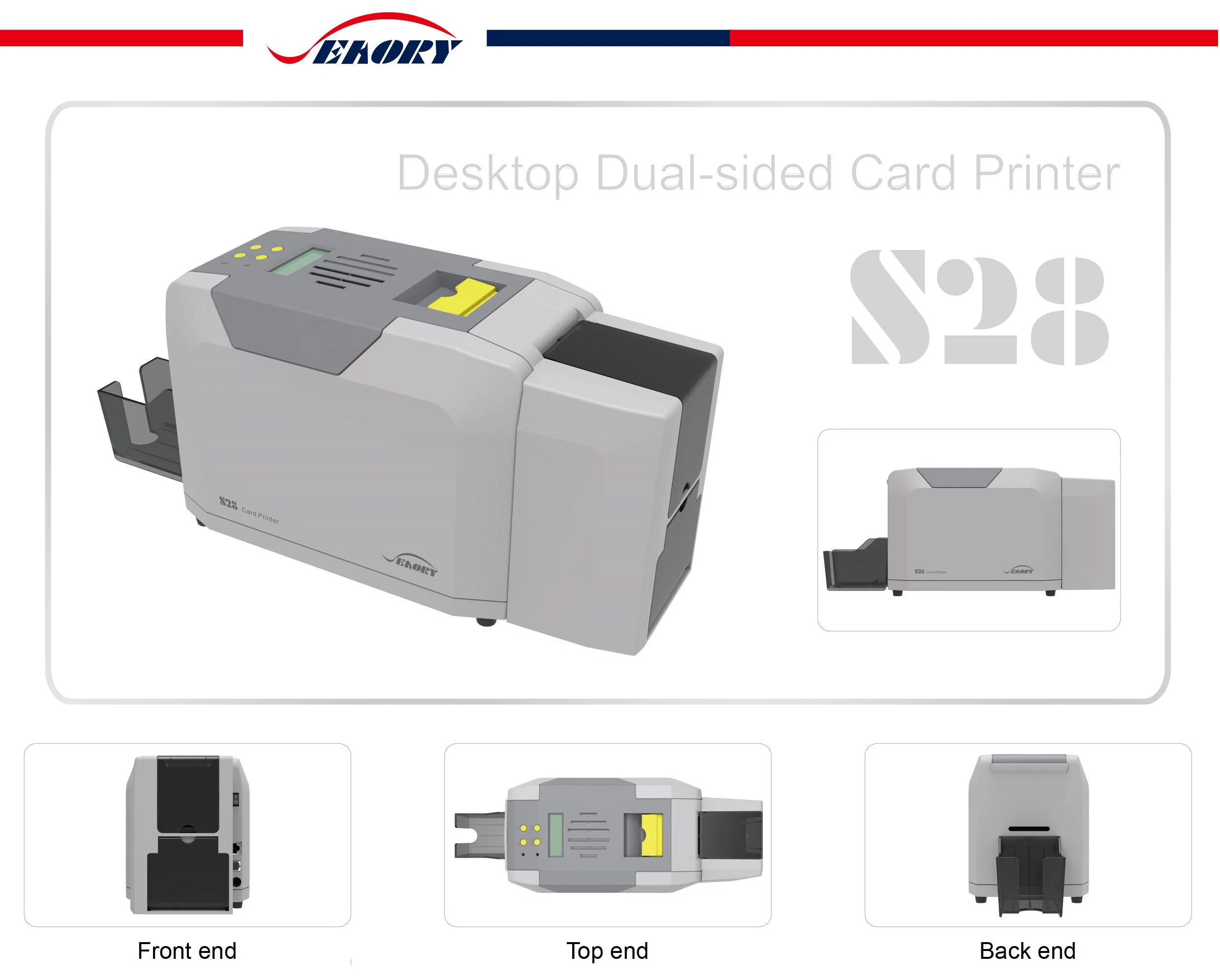 Nouvelle imprimante de bureau S28 pour impression par carte thermique recto verso Cartes de lot