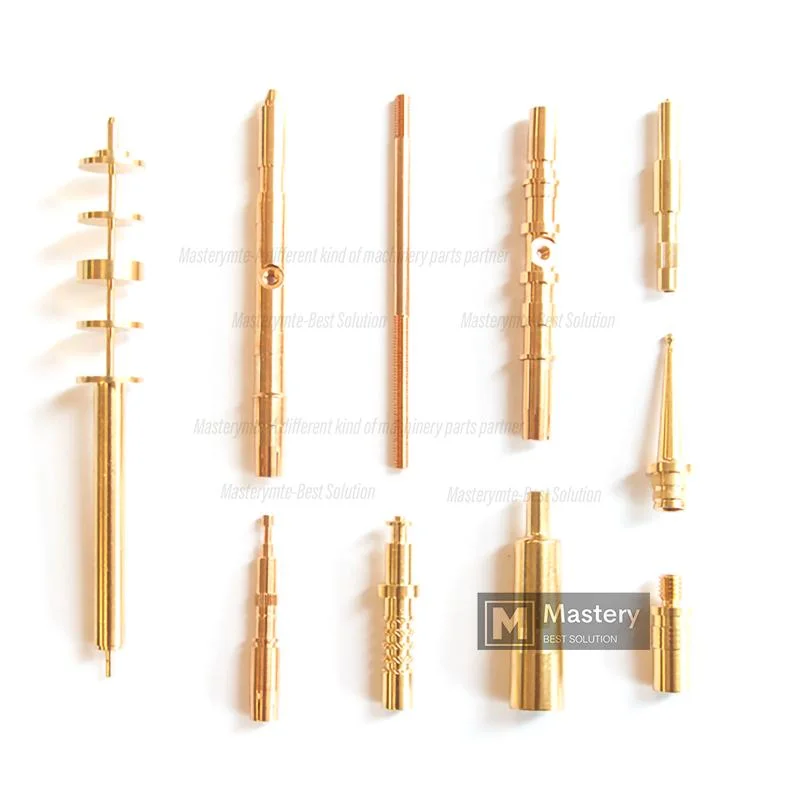 Certificated Machining Lathed High Precision Brass/Copper Shaft Threaded Worm Screw Rod with Factory Price for Medical Devices Good Quality