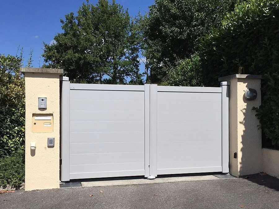 De Lujo En Rancho la puerta de hierro forjado Metal 16' Cancello delantero Automatico Portail Electrique Puertas de entrada de 3 metros del portón basculante motorizado