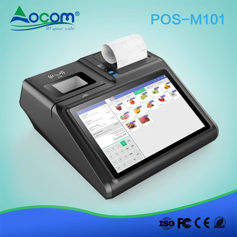 10.1 Inch Touch NFC Qr Code All in One Mini Android POS Terminal with Printer