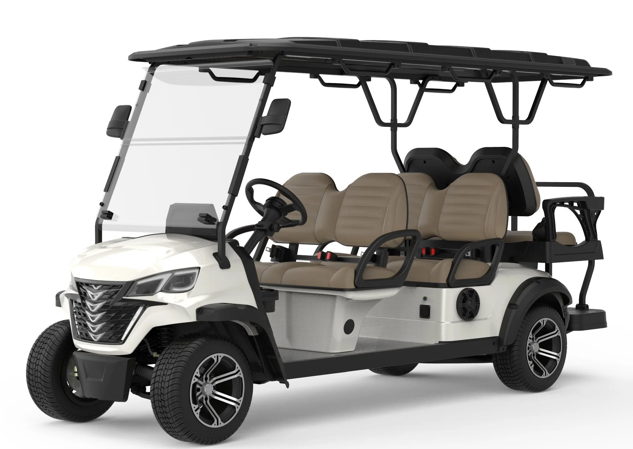 Nouveau design Chinois Pas cher 6 Personnes Mini Golf Cart 72V 5kw Système AC Voiture de Golf Électrique Buggy de Chasse