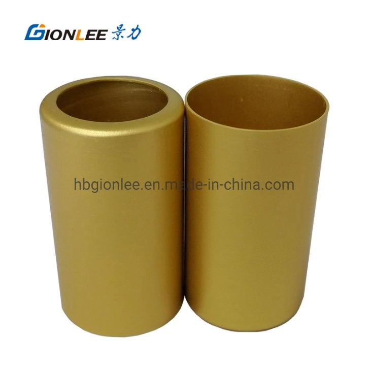 Custom Aluminum Sheet Metal Deep Drawing Golden Oxidation Parts