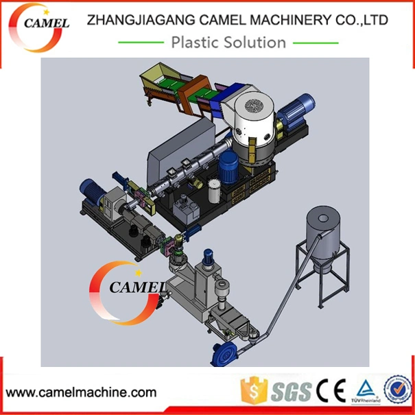 Máquina de producción de peletización y granulación de película PE PP HDPE LDPE