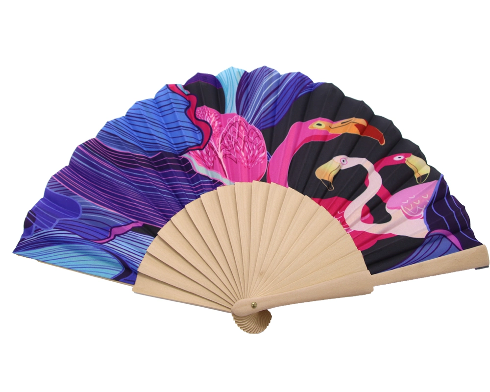 Personalized Hand Fan Foldable Wooden/Paper/Bamboo Hand Fans Custom Wood Folding Hand Fan