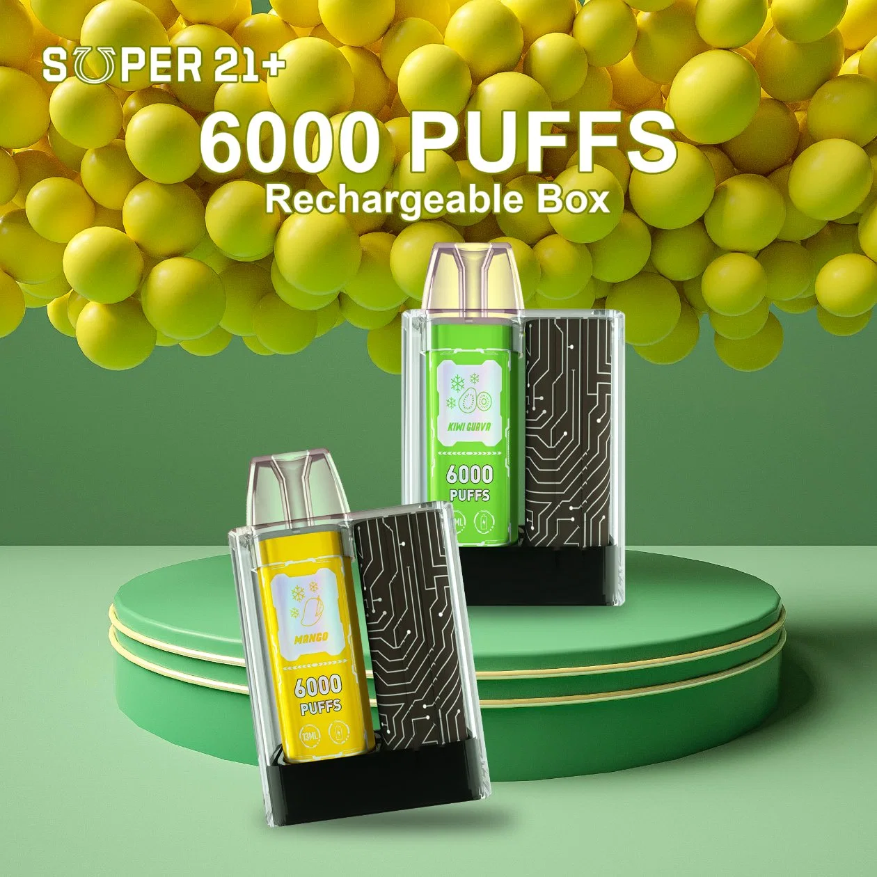 Новые поступления 6000 Puffs одноразовые E к прикуривателю OEM одноразовые курения из Yecoo