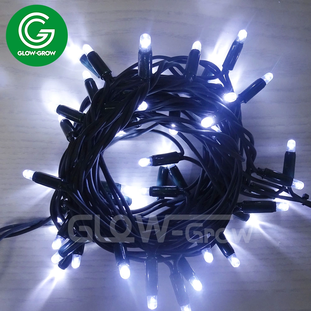 0.5mm2 Black Rubber Wire Green LED String Light Party Decoration with CE Approval