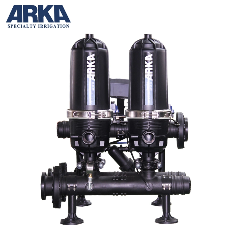 2 Inch 2 Unit Automatic Back Flushing Disc Filter System Water for Seawater/UF/RO Pretreatment