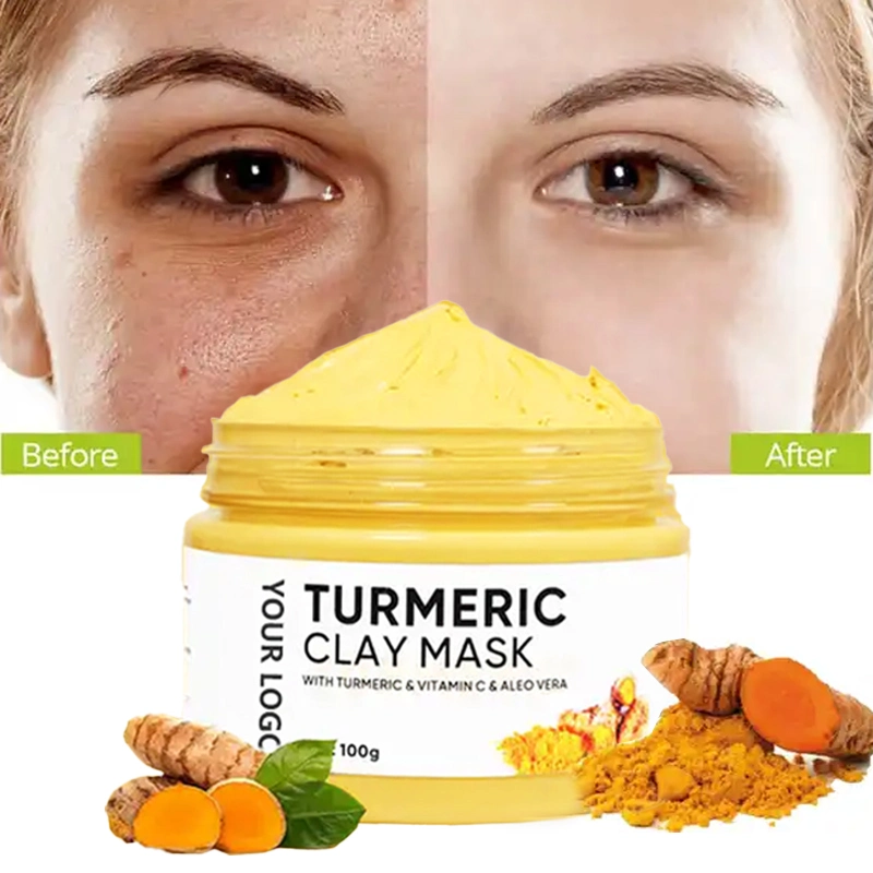 Turmeric Skincare Set Anti Acne Dark Spot Whitening Private Label Soap Serum Scrub Cream Facial Wash Face Skin Care Set (new)