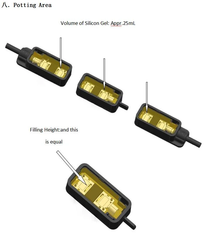 Factory Supply IP68 1500V 2OA, 25A, 30A, 3PCS Bypass Diode Solar System Junction Box for Solar Pane