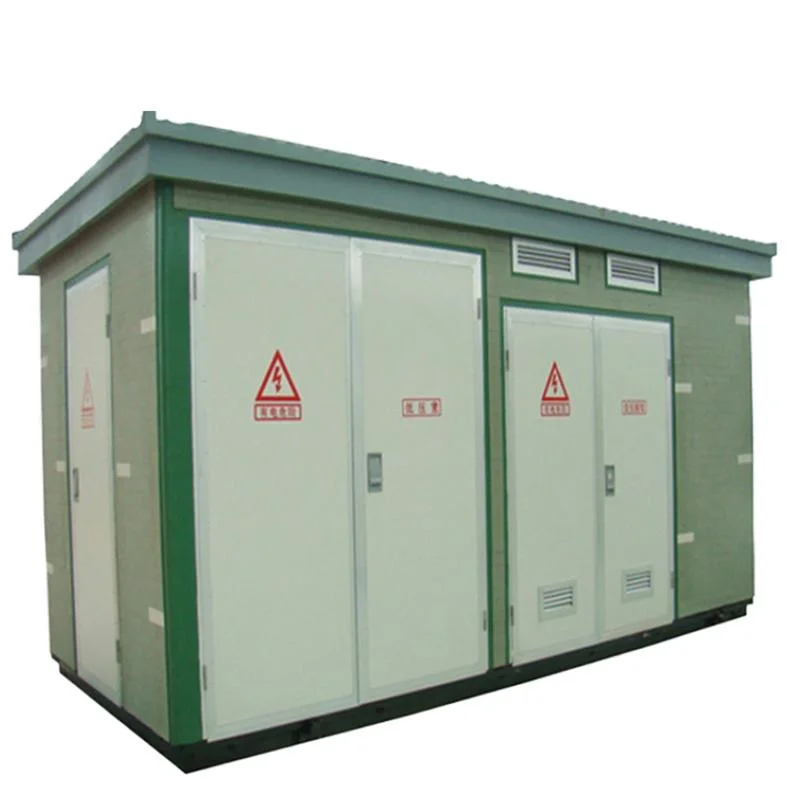 Box Type 3 Three Phase Step up Down Power Transmission Distribution Electrical Transformer Complete Compact Prefabricated Substation Price 10/0.4kv 100-2500kVA