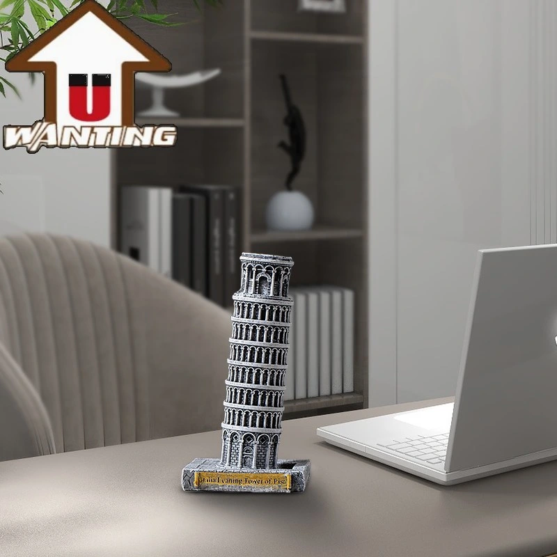 Promotional Gift Tower of Pisa Building Souvenir Travel Resin Sculpture Office Decoration