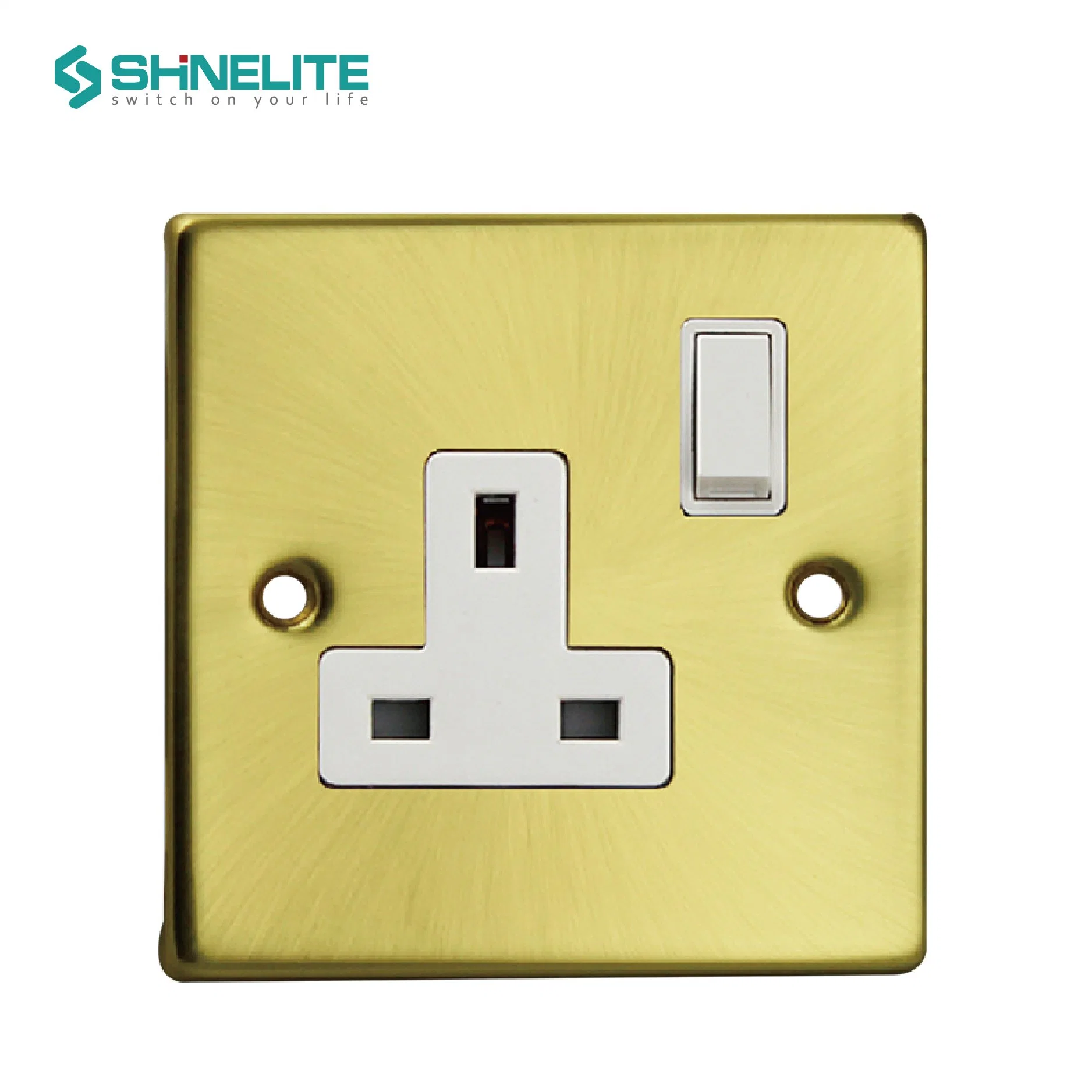 2 Gang 2 Way Stainless Steel Plate Light Switch OEM