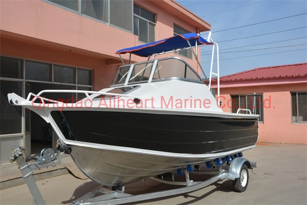 Small Aluminum Pressed Hull 5m/17FT Cuddy Cabin Boat Speed Boat for Sale From Allheart