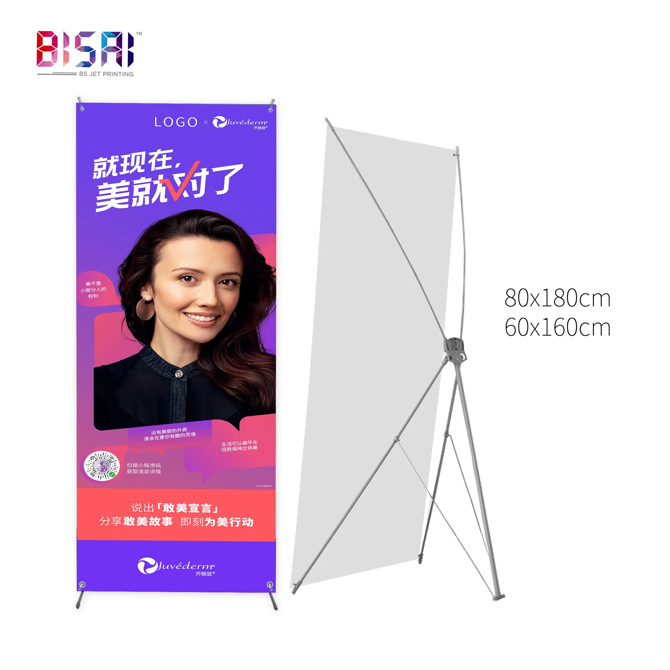 China Wholesale/Supplier personalizar la publicidad exterior de PVC de promoción de la base de acrílico X soporte de cartón de Banner Roll up Expositor