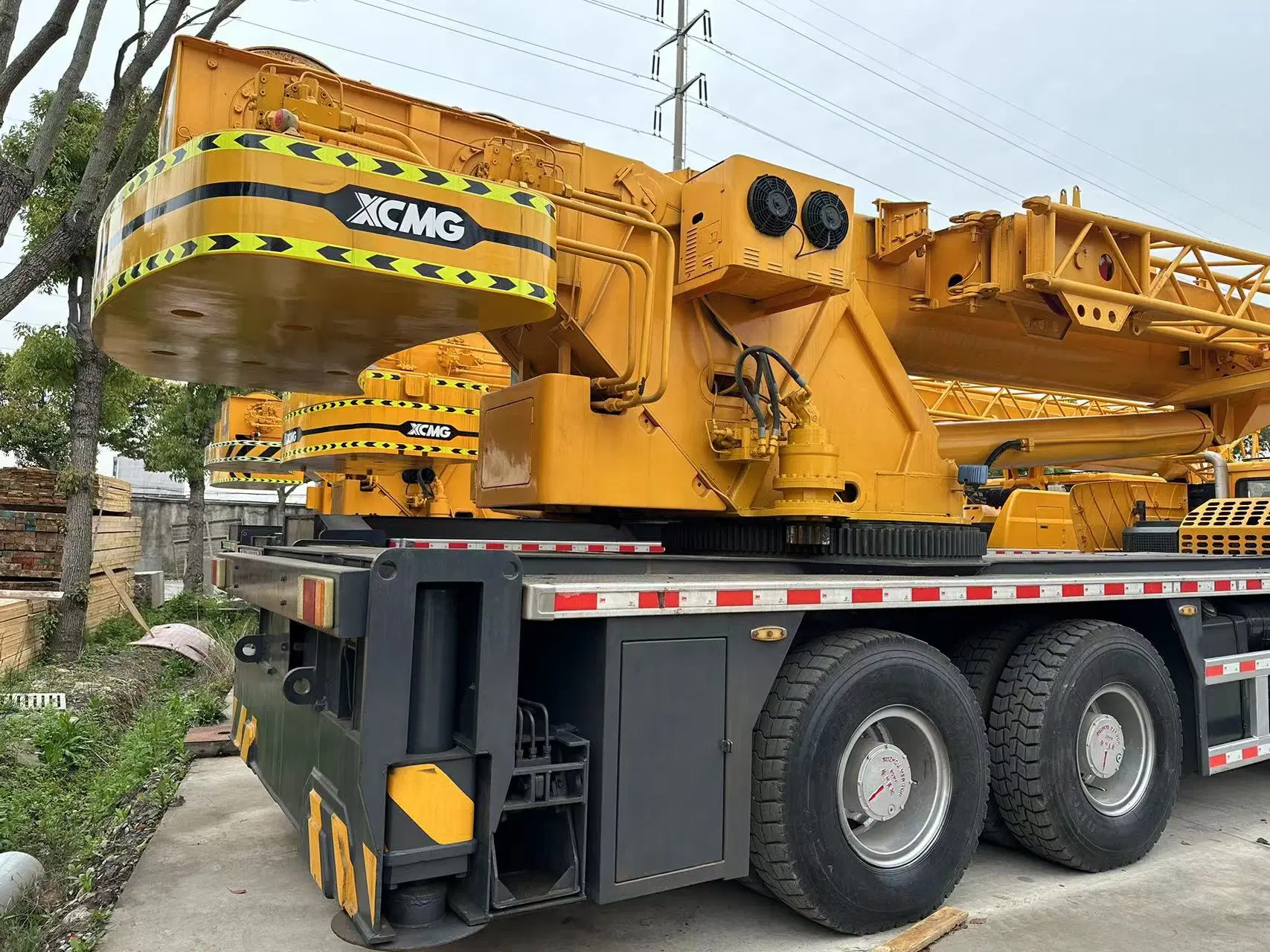 Máquina de construção Qy50ka com guindaste para camiões Qy25K5 de segunda mão Xvgong