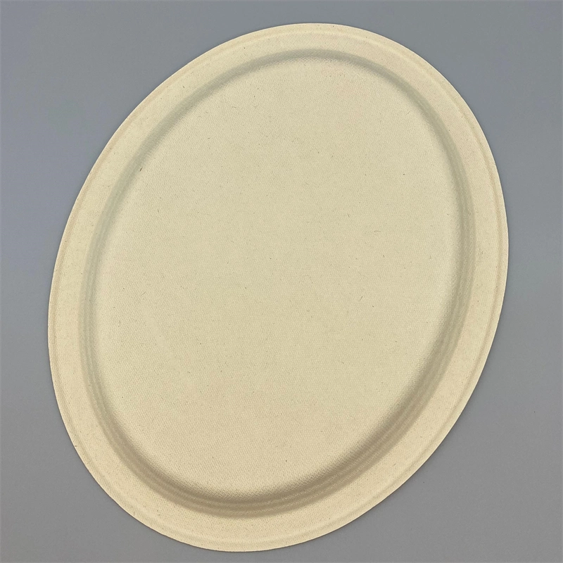 Free Samples Eco Friendly Wheat Straw Disposable Plate Takeaway Food Packaging