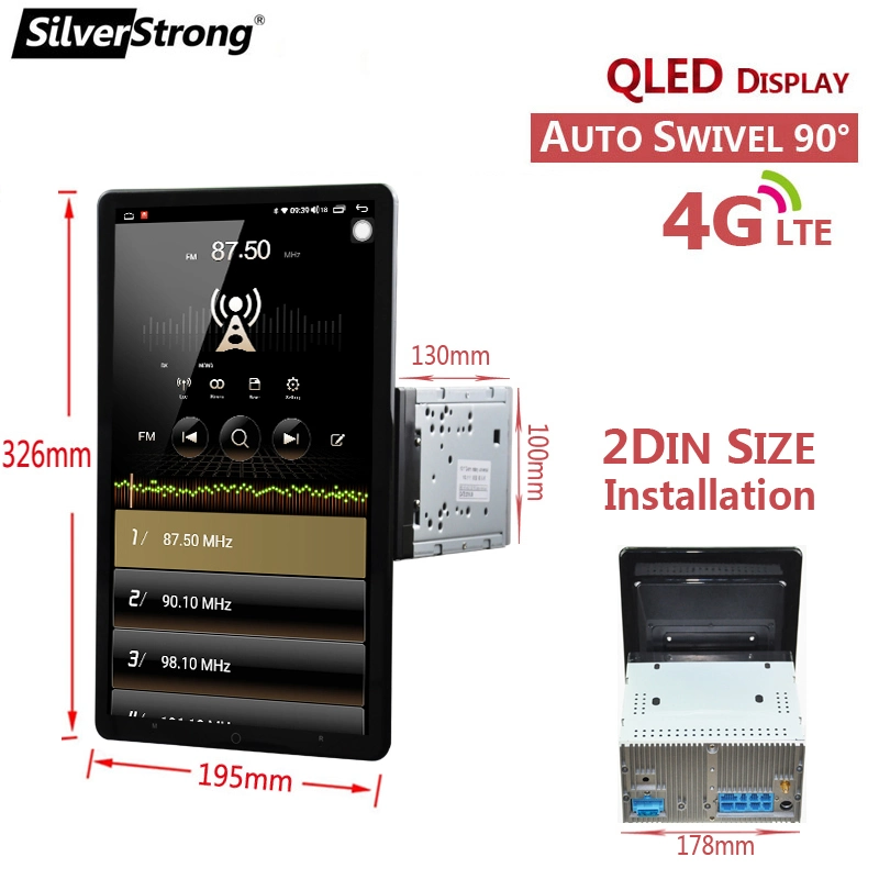 Silverstrong 2 DIN Lecteur multimédia universel de voiture pour Hyundai IX25 IX35 Android Tesla Radio Audio GPS stéréo