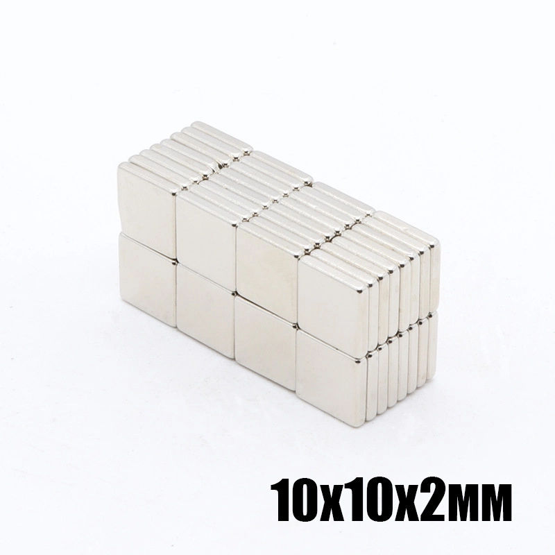 Neodimio N52 bloque imán cubo 10X10X10 Revestimiento epoxi o níquel Fábrica China