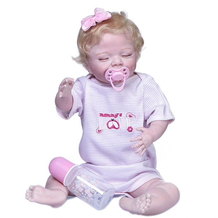 Plein corps souple en silicone Reborn Baby Doll jouets comme vivant bébé cadeau d'anniversaire de la princesse de bébés filles Bonecas Fashion présent