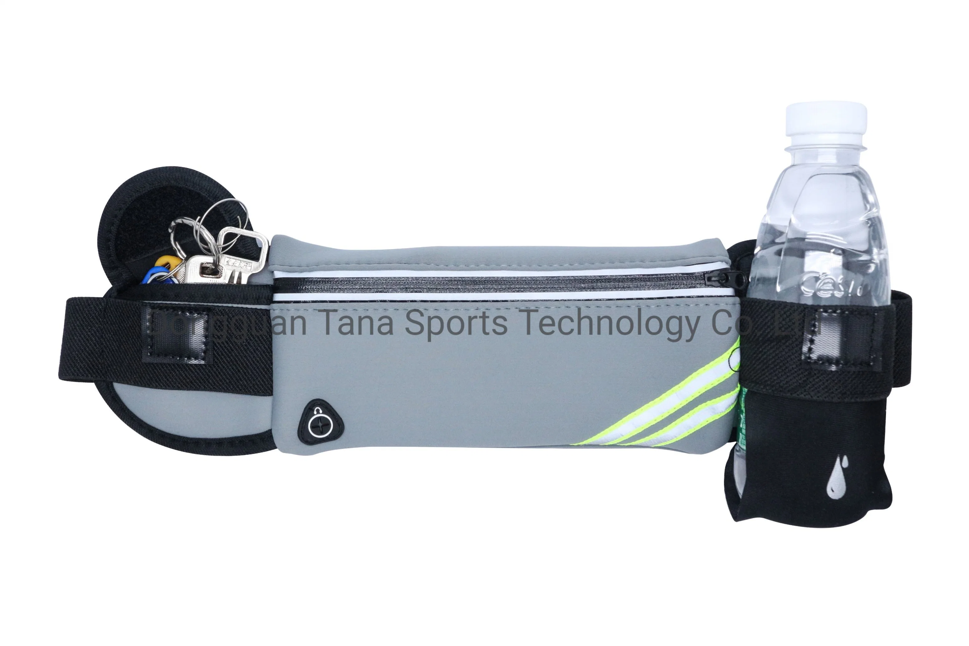 Promotional Gift Sports Mobile Phone Waist Bag, Fitness Fanny Pack with Zipper