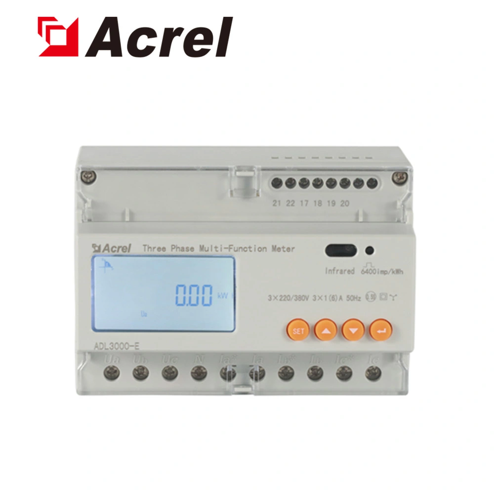 Acrel Adl3000-E/C de Tres Fases Kwh Digital multifunción de CA de medidor de energía industrial dedicado