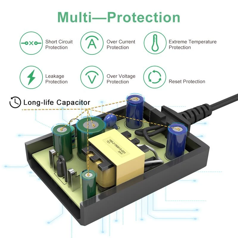 Merryking S-MARK en la lista Fuente de alimentación de la pared de 3V 1A 5V, 0,3 a 0,3 a 6V 10V 15V de 0,5 a 0,5 a 3,3 0,5 12V 1A 1.5A Adaptador de Corriente Argentina para Electrodomésticos Electrónica