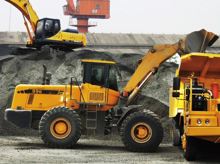 maquinaria de construcción de carretera 7.5ton pequeña cargadora de ruedas 980H con motor de zf