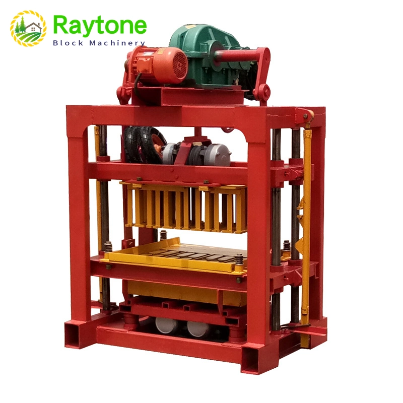 Qt4-40 Vibration Molding Hollow Brick Making Machine Manual Concrete Block Making Machine Price