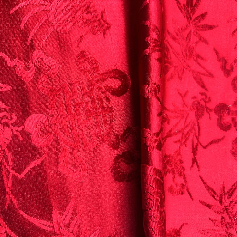 100% Pure Silk Zhang Satin Fabric Hand Woven Fabric