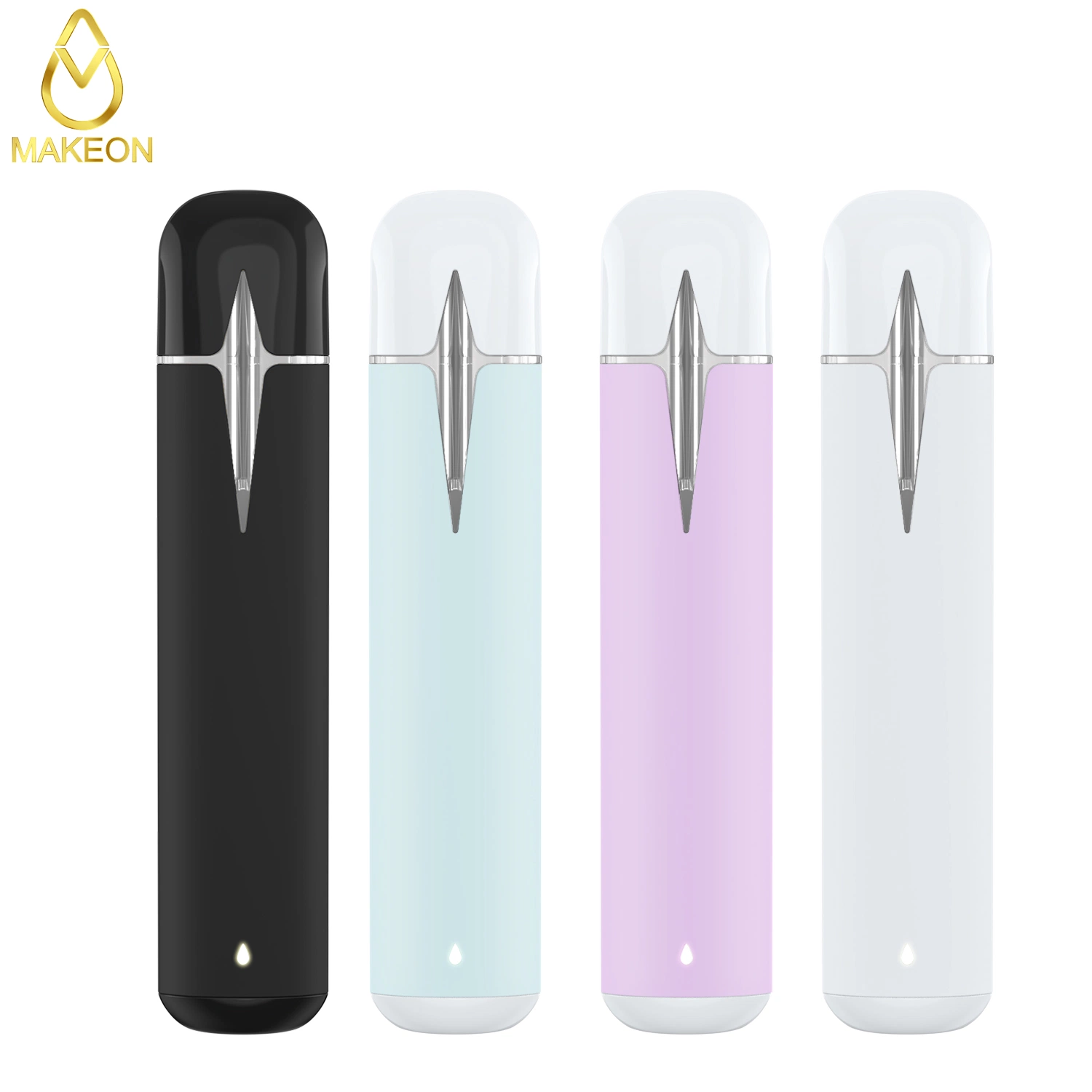 Makeon Custom 2.0ml Disposable/Chargeable Vape Pen Style vape Bar 2 Gram Thick Oil Tank Pod Cart Atomizer Vaporizer Premium Vape