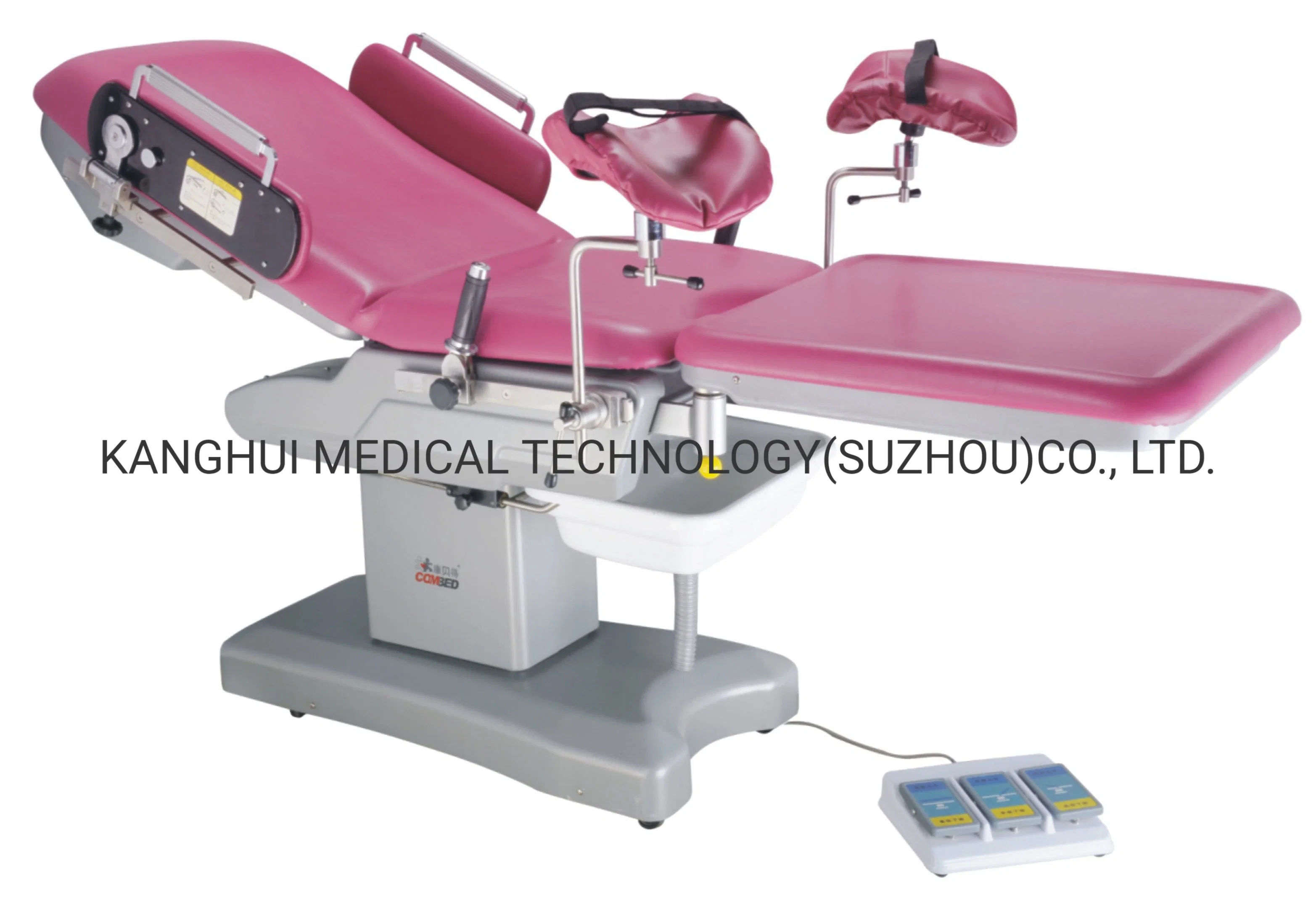 Electric Adjust Engineering Plastic Material Women Delivery Bed with Swing Assist Platform