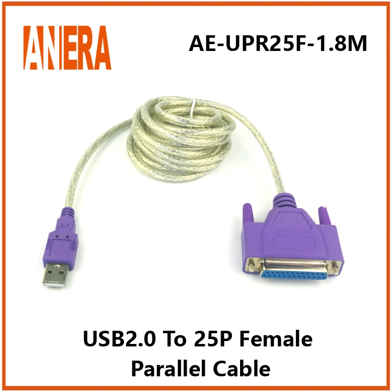 USB-Druckerkabel 1m USB auf Parallelanschlussadapter DB25 Kabel