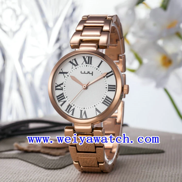 Regarder avec alliage d'affaires de montres unisexe (WY-025C)