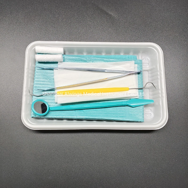 أطقم أدوات طب الأسنان القابلة للاستخدام مع مرآة الفم