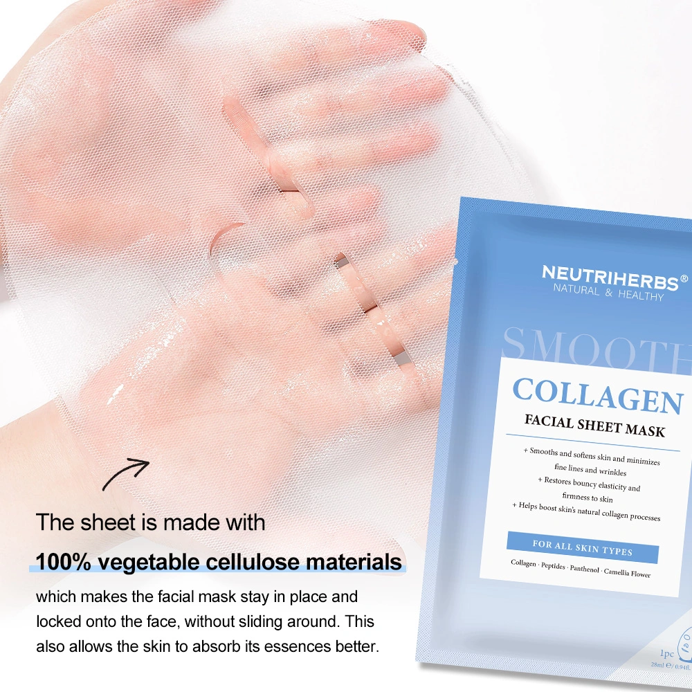 Private label Skincare Instant Collagen Smoothing Facial Mask