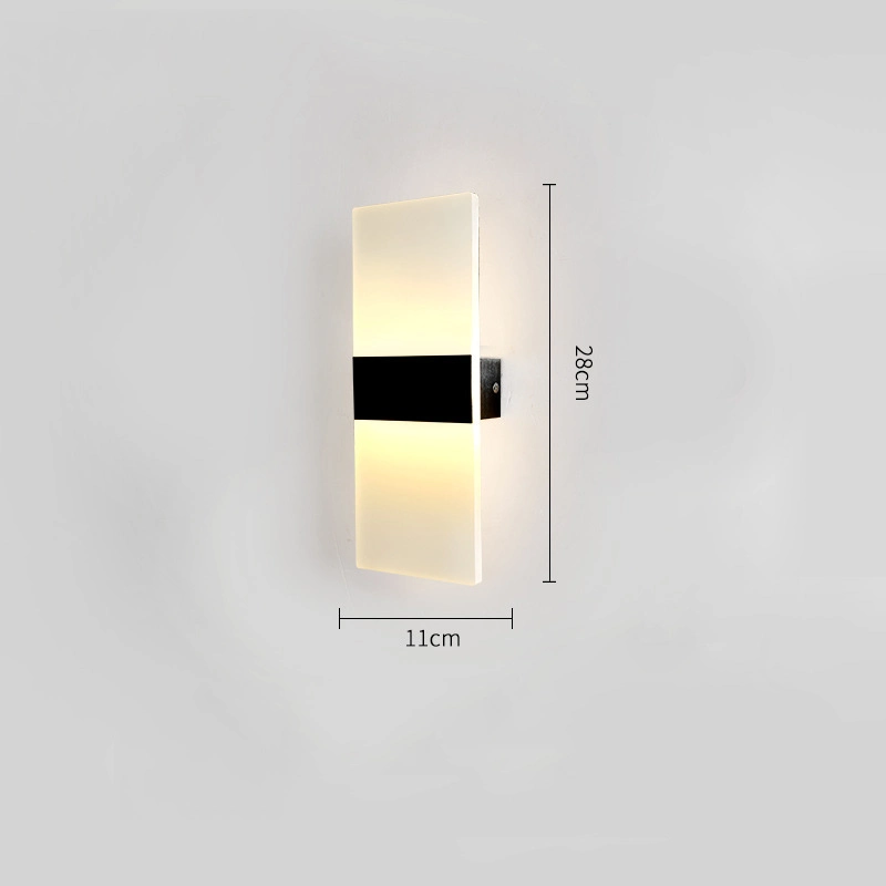 Nouveau style Art déco moderne chambre hôtel accueil aluminium led chevet wall lamp