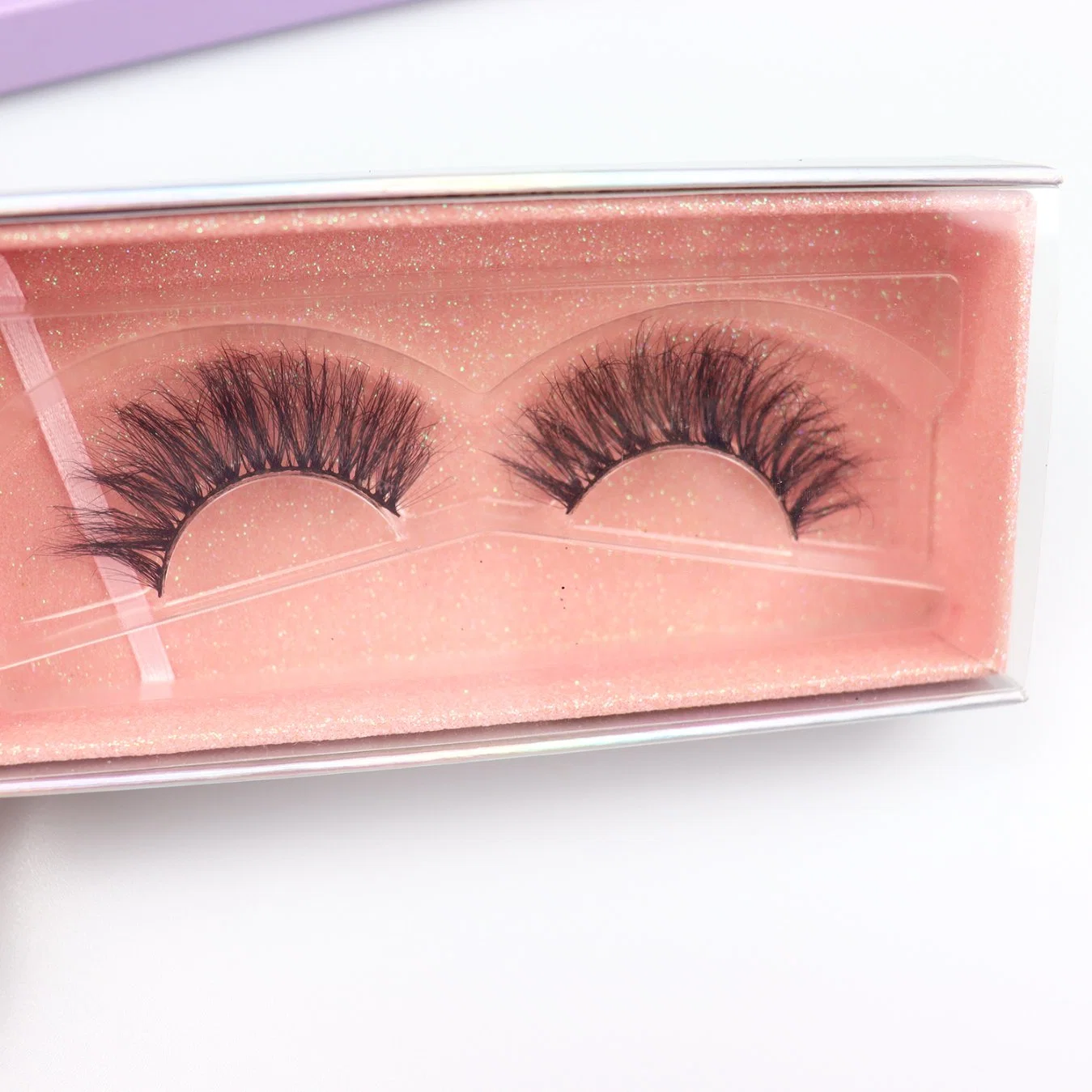 Jintong 25mm 3D Natural Faux Mink pestañas de seda glamorosa Maquillaje Eyelashes